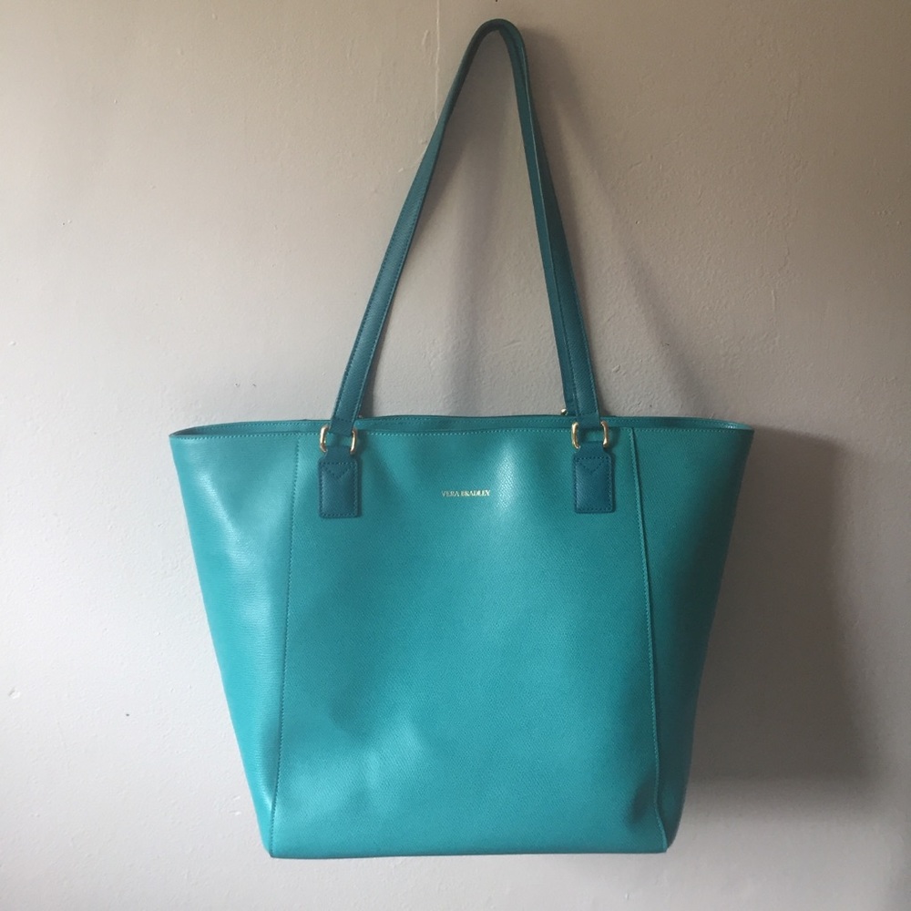 Vera Bradley large leather tote